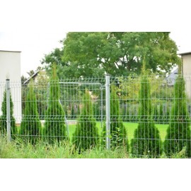Najwyższe przęsło panelowe 5 mm ocynk – solidne ogrodzenie 203 cm Tanidrut