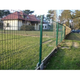 Wysokie ogrodzenie panelowe zielone 5 mm – wysokość 1730 mm systemowe