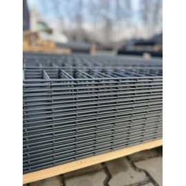 Mocne ogrodzenie panelowe 2D antracyt antracytowe drut 6/5/6 mm od producenta