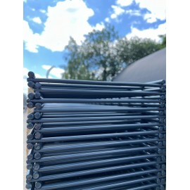 Mocne przęsło 2D 6/5/6 mm wysokość 1,83 m – antracytowy system ogrodzeniowy