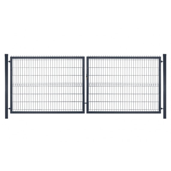 Brama panelowa antracyt 400x170 cm do Twojego ogrodzenia