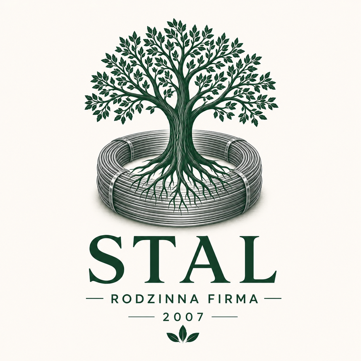 herb rodzinna firma STAL siatka ogrodzeniowa produkowana z drutu