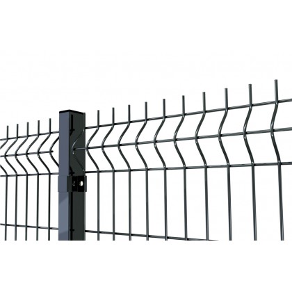 Panel ogrodzeniowy  3D lakierowany antracyt 153 cm | oczko 50x200 | RAL7016 | drut 5 mm